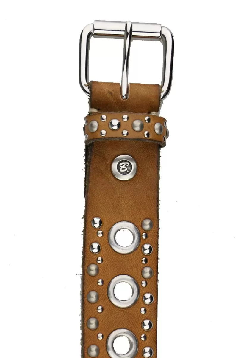 B.BELT Eyelet Belt By In Cognac