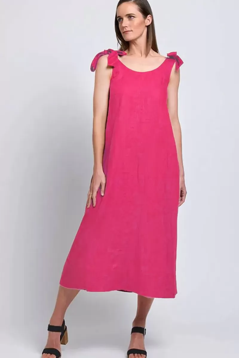 FOIL Bali Tie Dress In Pink