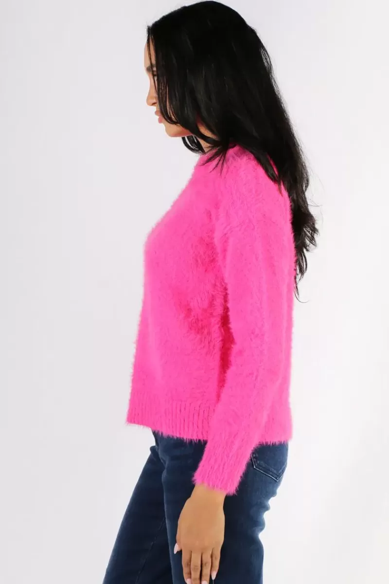 FOIL Fluff Love Sweater In Pink