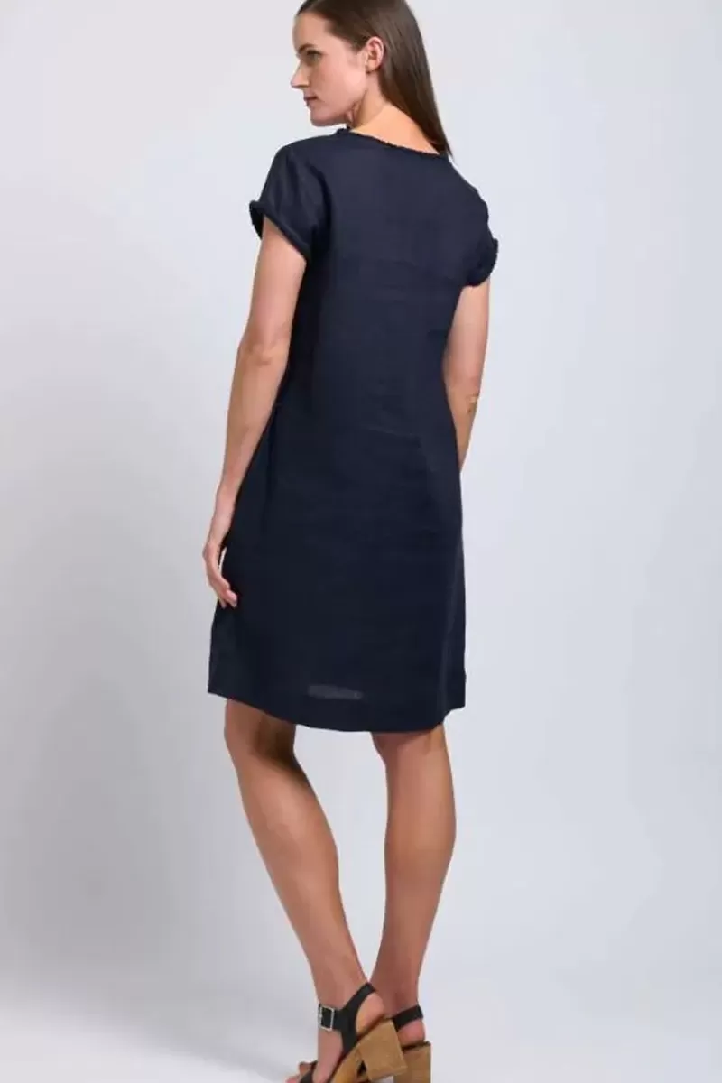 FOIL Fringe Festival Dress In Navy