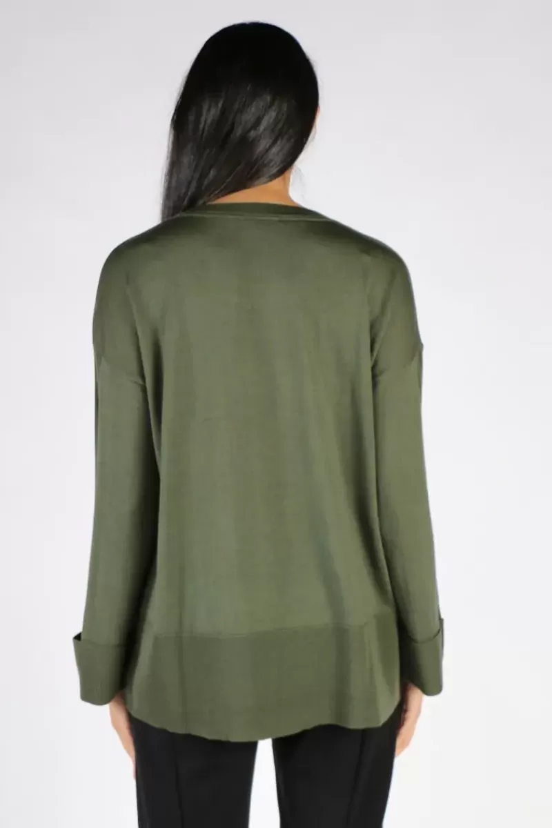 FOIL Sleeve It With Me Jumper In Khaki