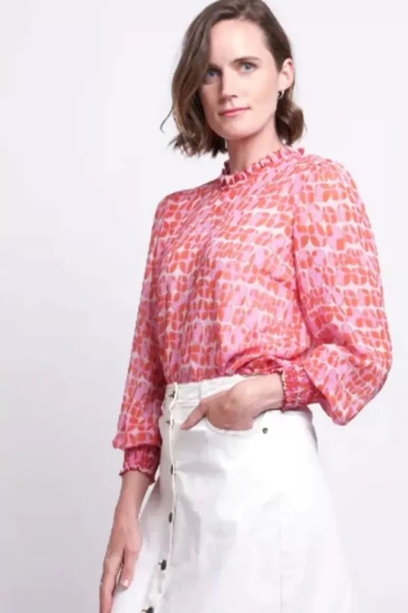 FOIL Sloane Square Shirt In Pink