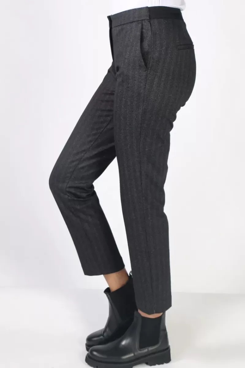 FOIL Straight & Narrow Trouser In Stripe