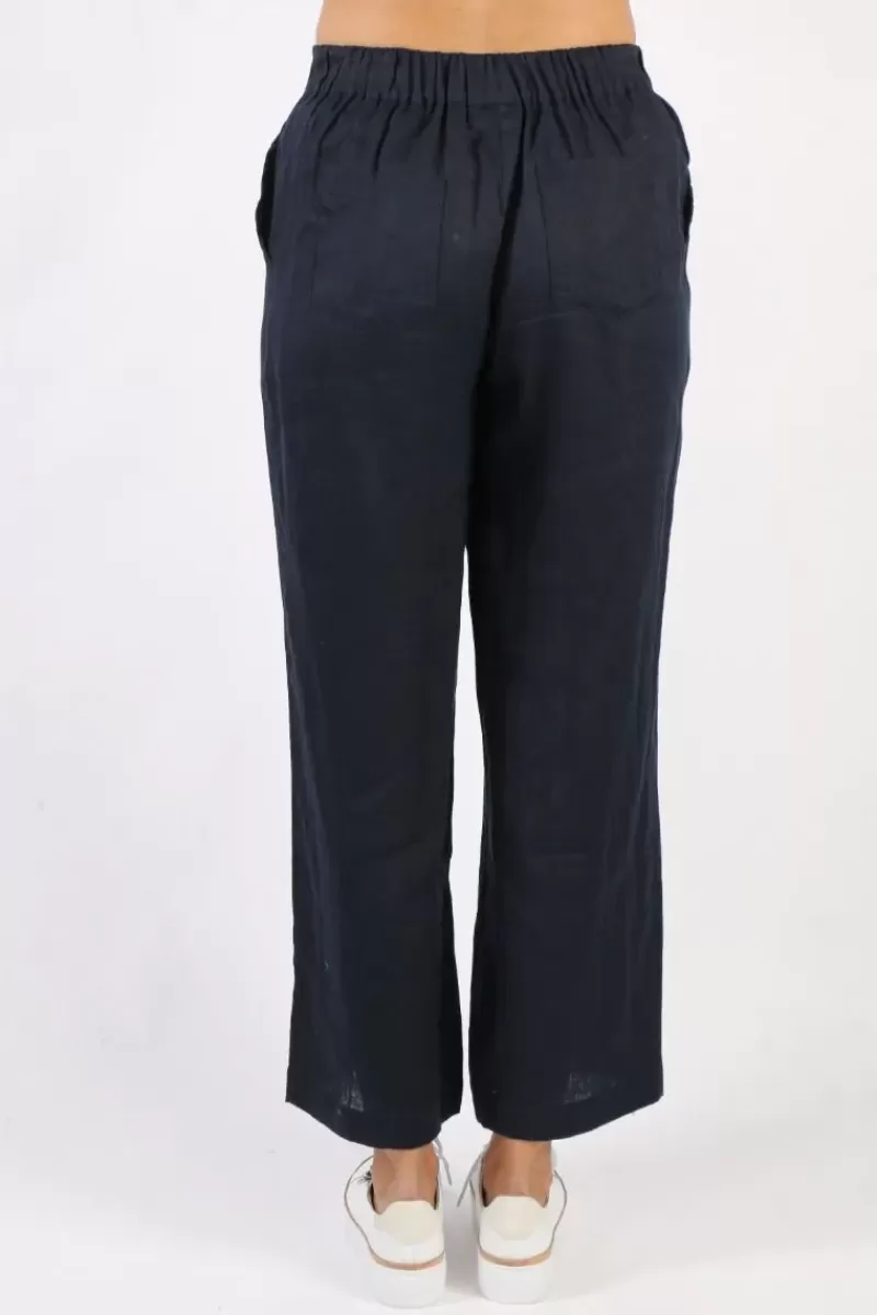 FOIL Wide Leg Variety Pant In Navy