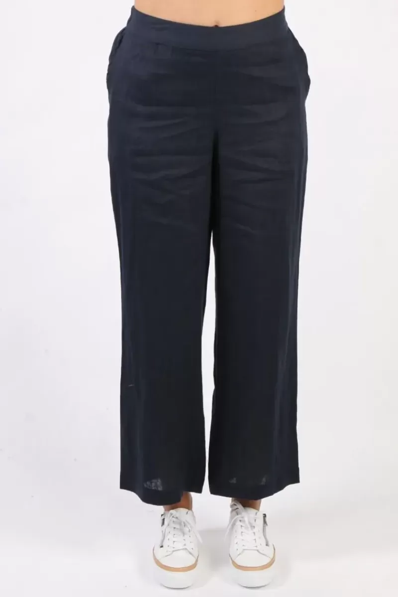 FOIL Wide Leg Variety Pant In Navy