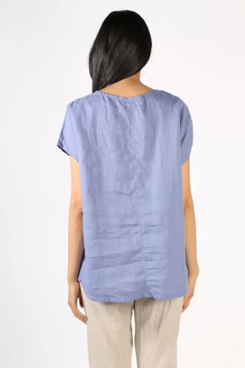 FROCKK Laura Top In Cornflower