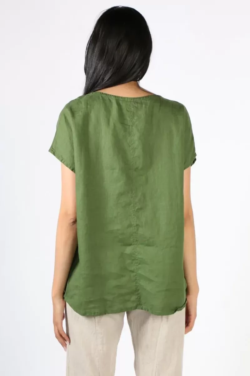 FROCKK Laura Top In Moss