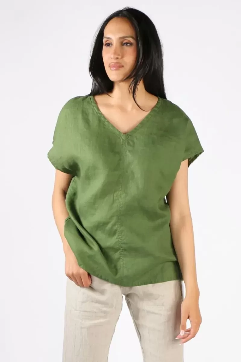 FROCKK Laura Top In Moss