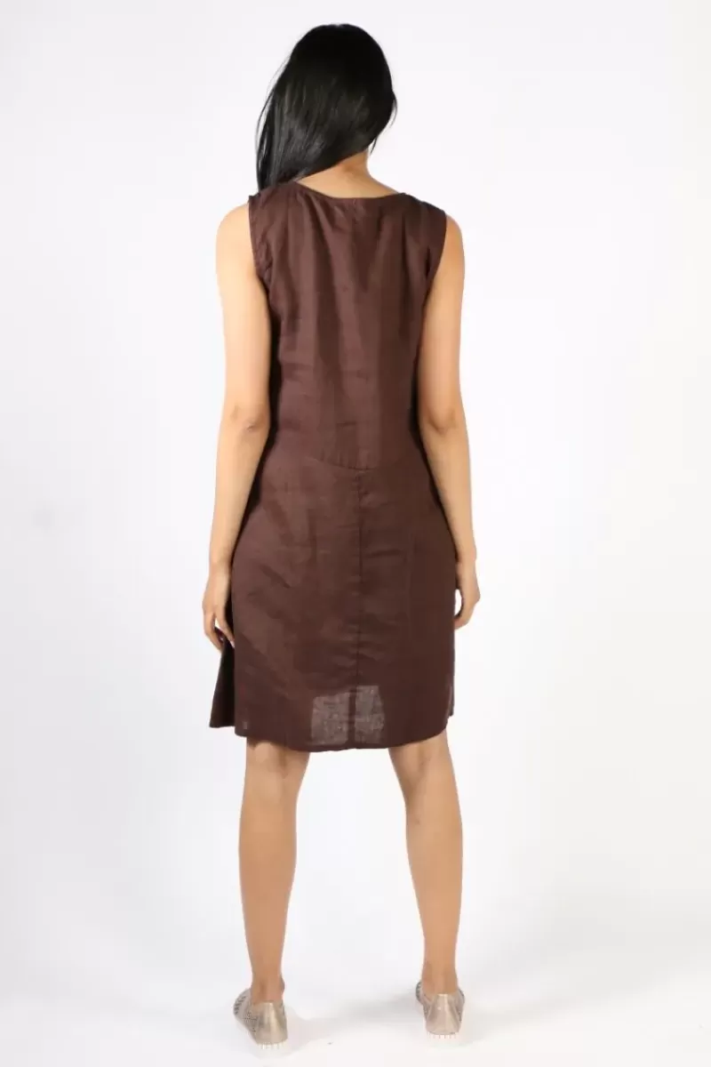 FROCKK Poppy Dress In Chocolate