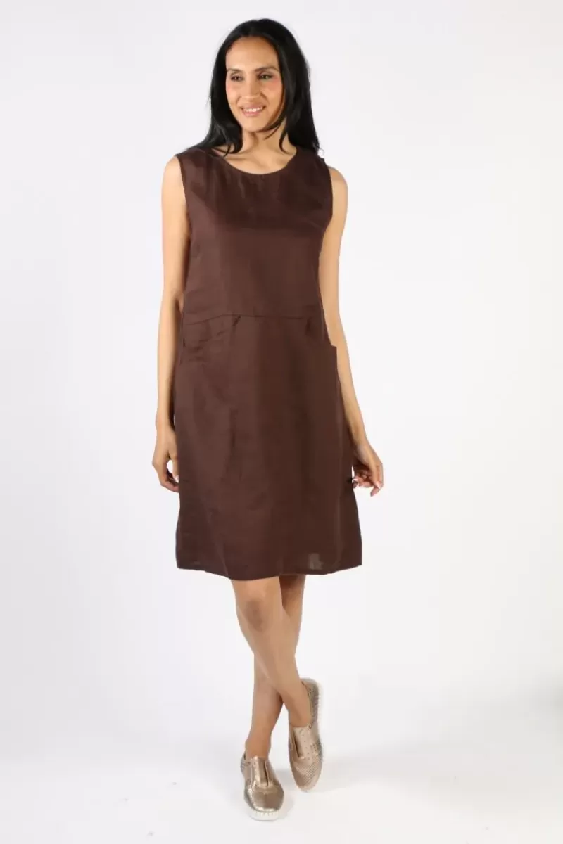 FROCKK Poppy Dress In Chocolate