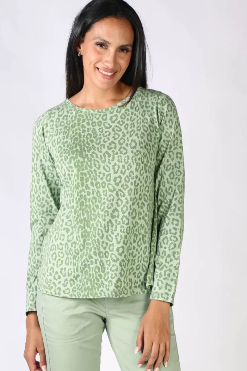 FUNKY STAFF Dolly Leo Tee In Green