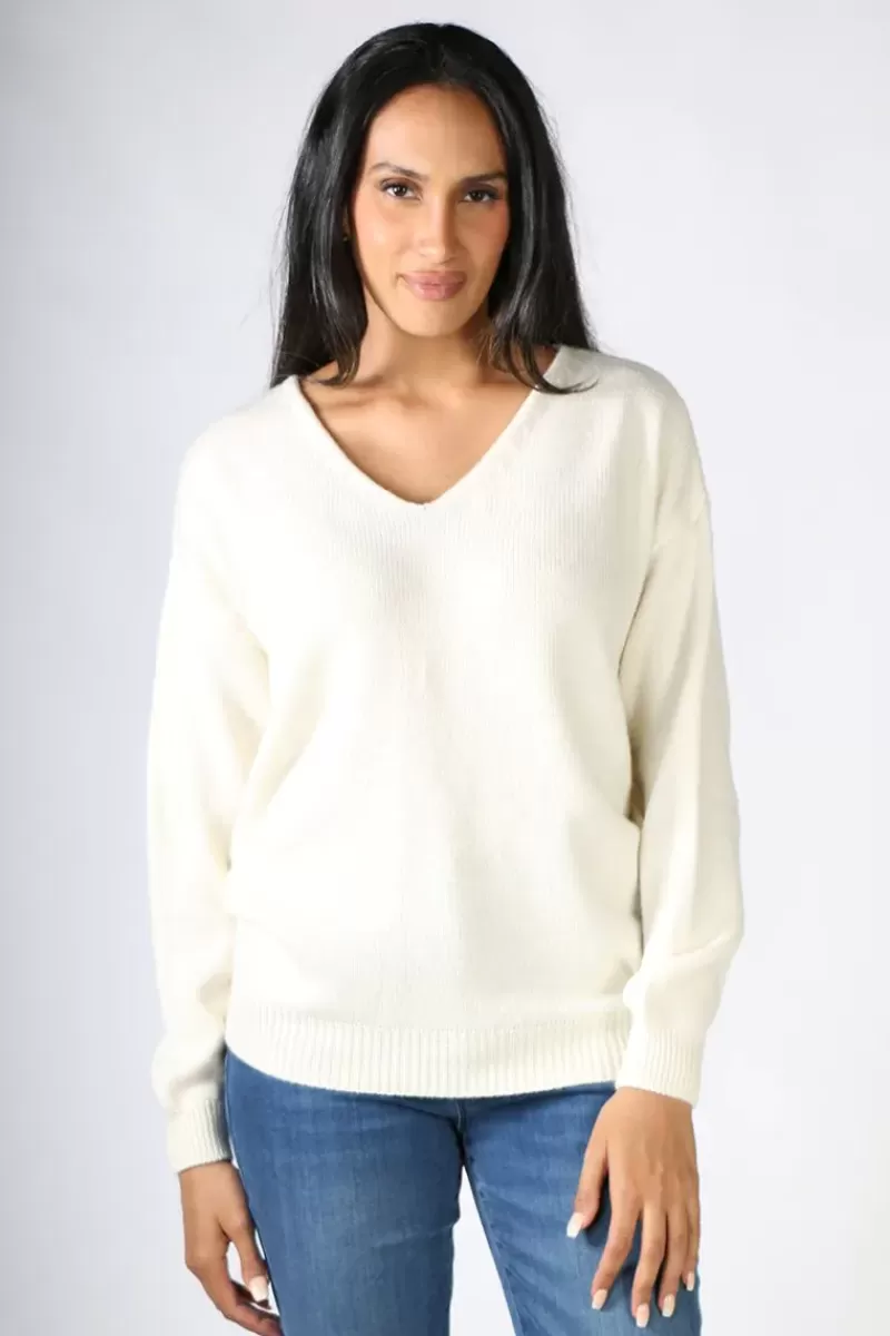 FUNKY STAFF Martina Pullover In White