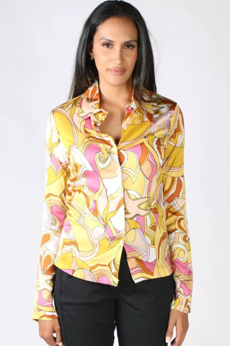 FUNKY STAFF Psychadelic Blouse In Multi