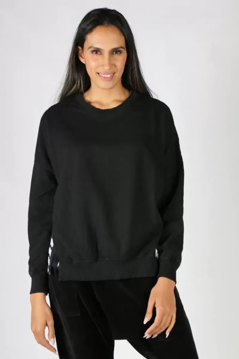 FUNKY STAFF Ruby Sweater In Black