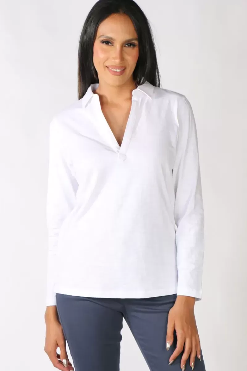 GOONDIWINDI COTTON Henley Top In White