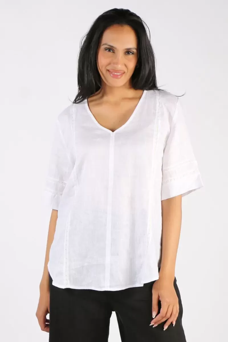 GOONDIWINDI COTTON Louise Blouse In White