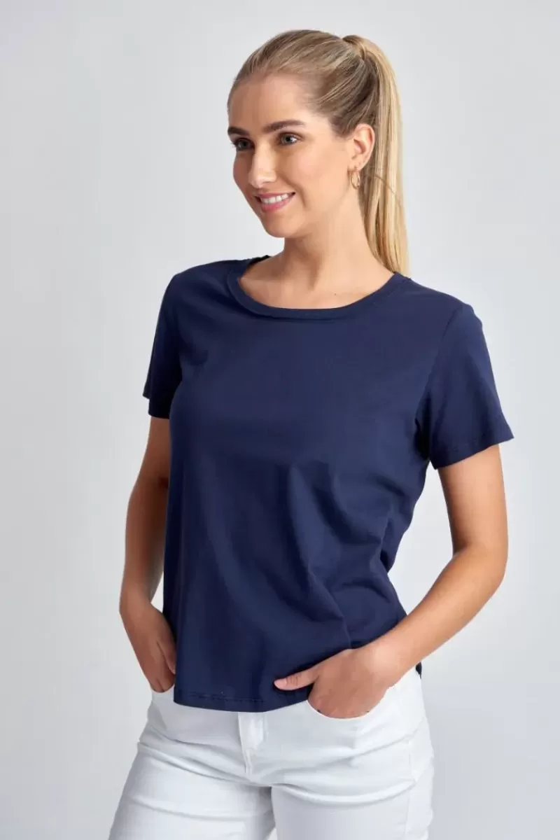 GOONDIWINDI COTTON Slub Tee In Navy