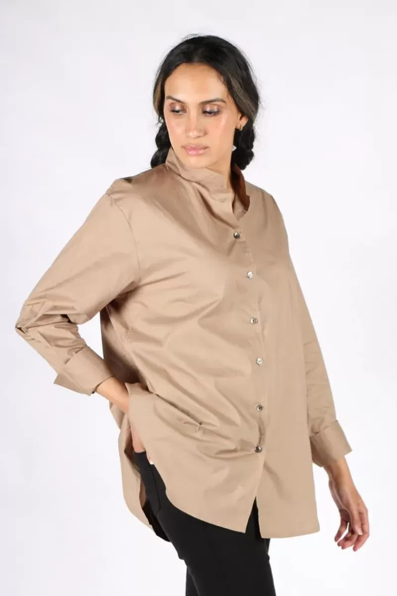 BAGRUU Gujarat Shirt In Taupe By