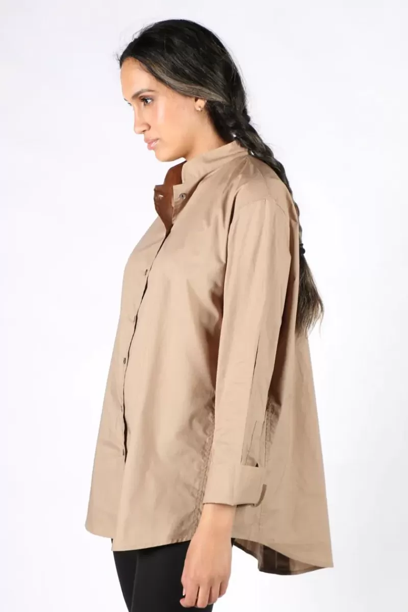 BAGRUU Gujarat Shirt In Taupe By