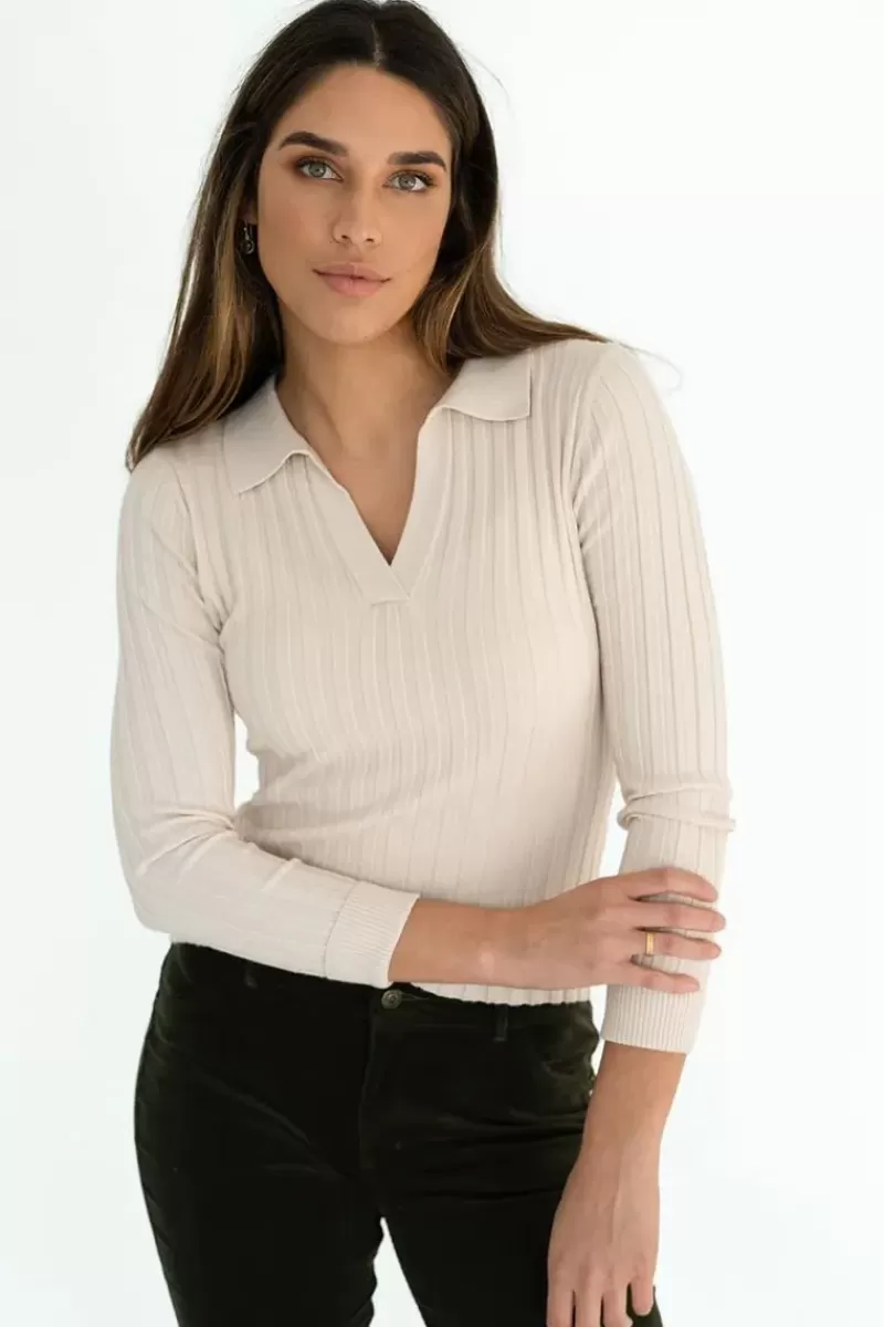 HUMIDITY LIFESTYLE Humidity Elise Top In Cream