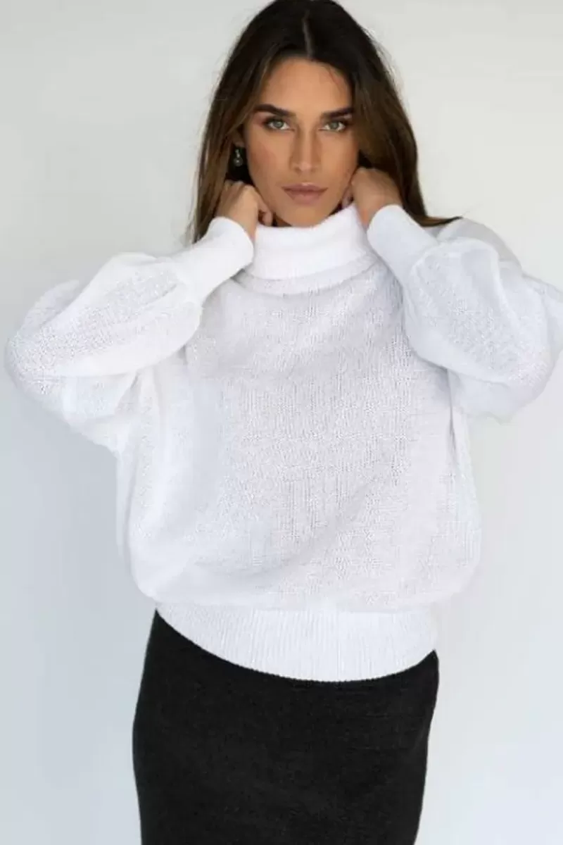 HUMIDITY LIFESTYLE Humidity Maison Jumper In White