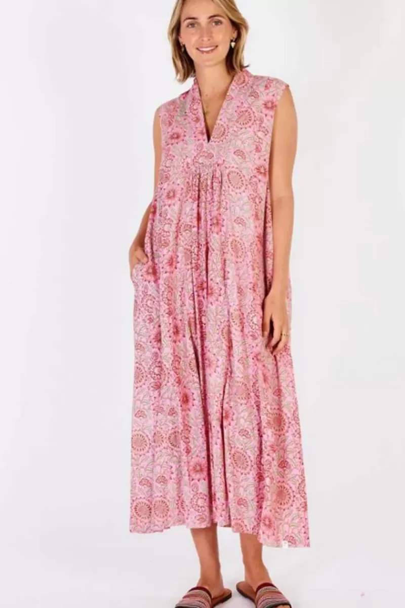 IBISA San Diego Maxi Dress In Blossom