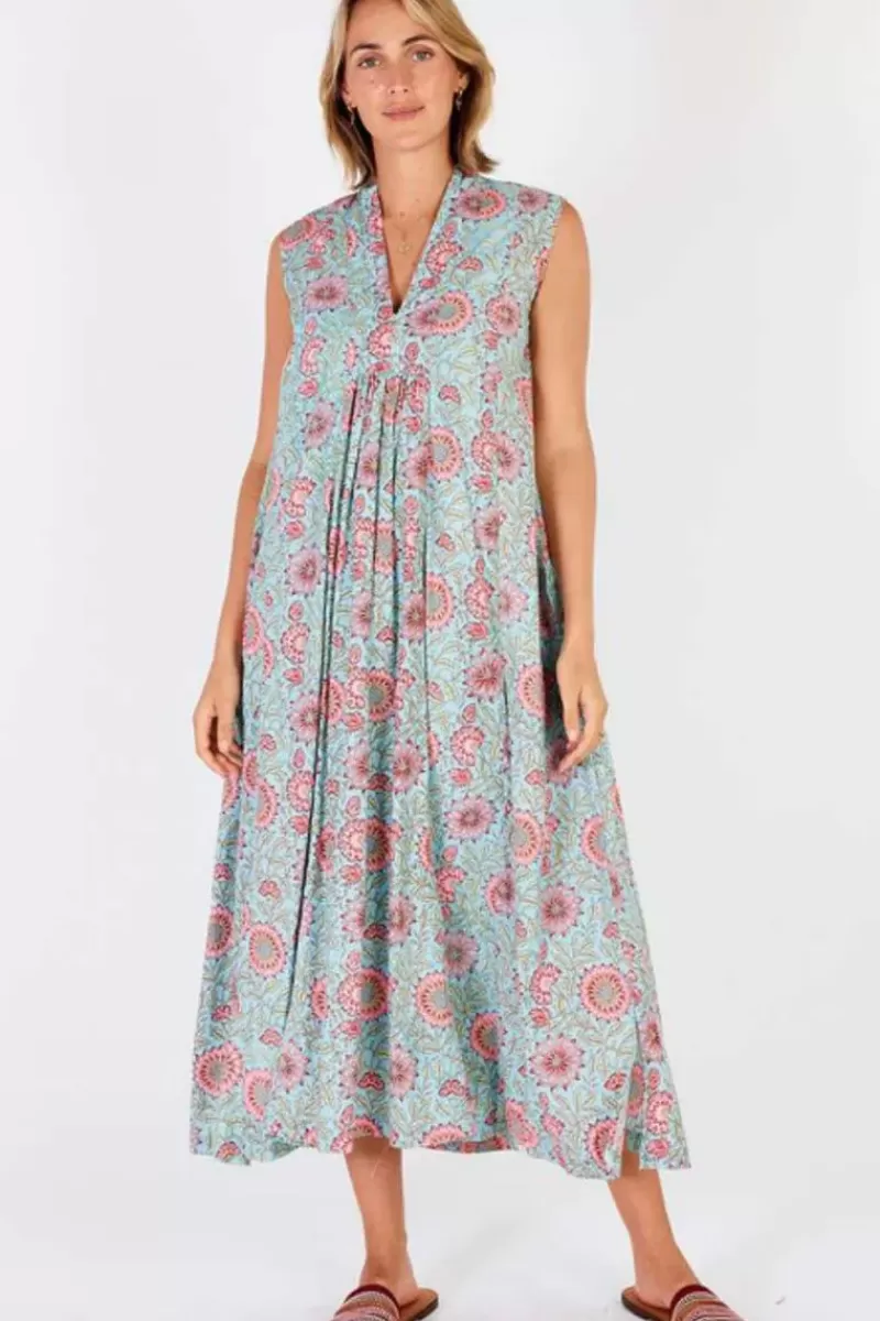 IBISA San Diego Maxi Dress In Mist