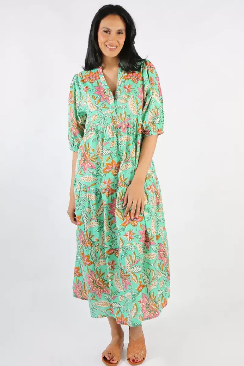 IBISA San Jose Midi Dress In Spearmint