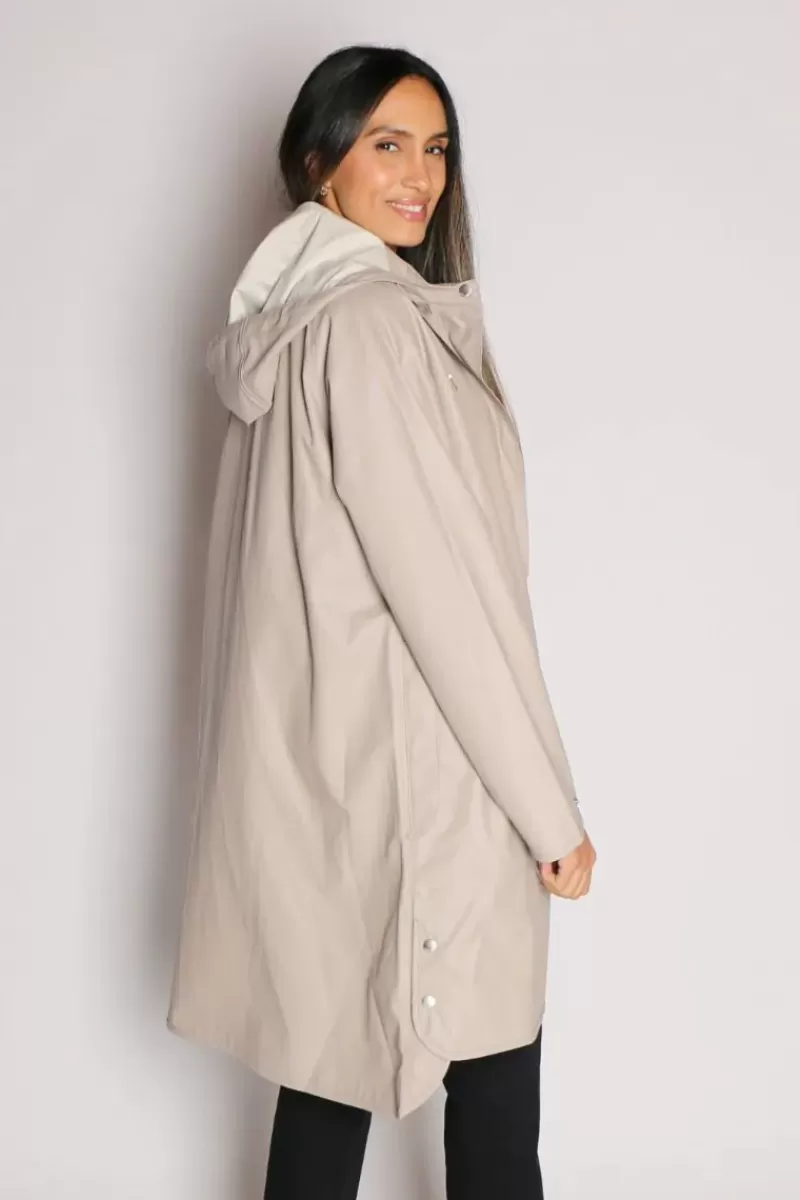 ILSE JACOBSEN A Line Raincoat In Beige