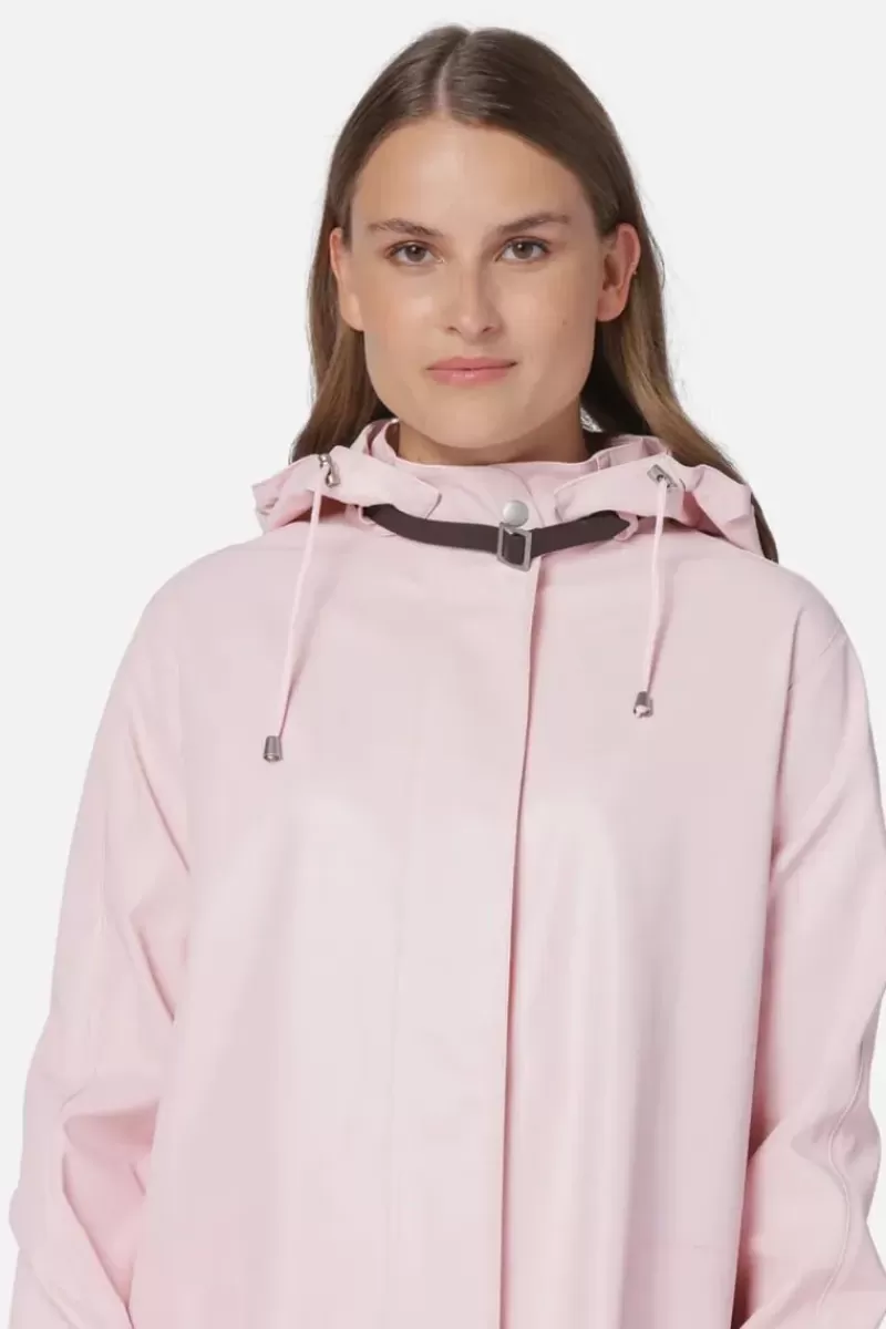 ILSE JACOBSEN A Line Raincoat In Light Pink