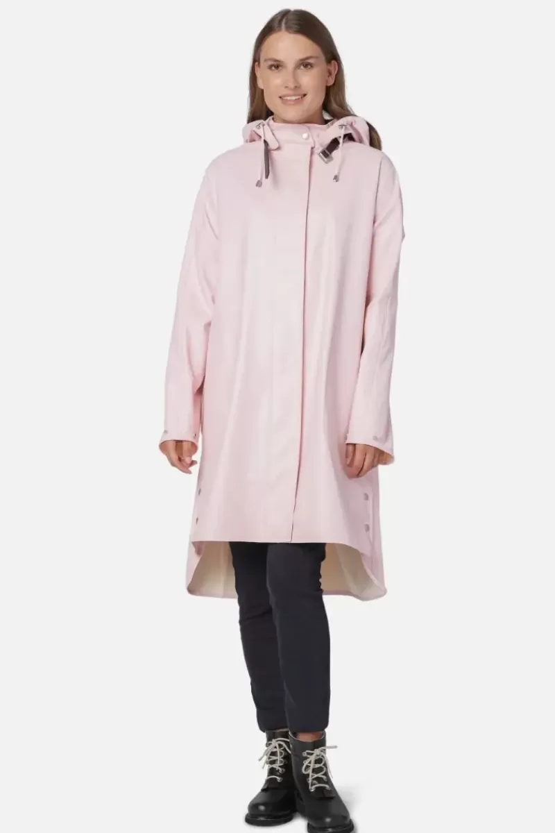 ILSE JACOBSEN A Line Raincoat In Light Pink