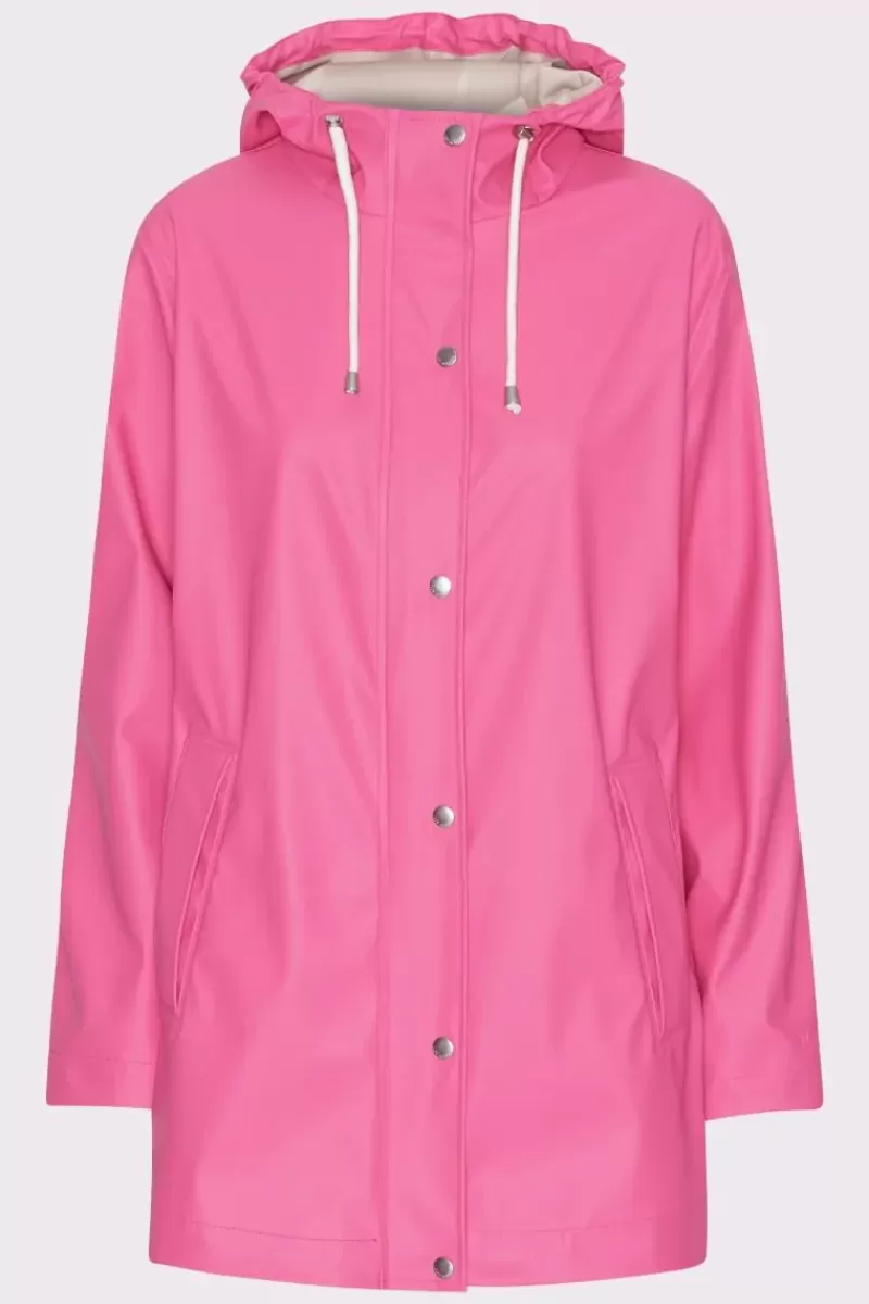 ILSE JACOBSEN Classic Rain Jacket In Magenta