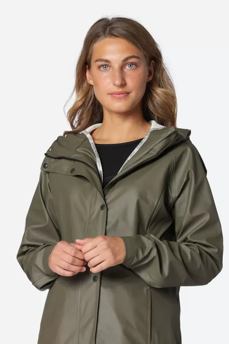 ILSE JACOBSEN Classic Raincoat In Army