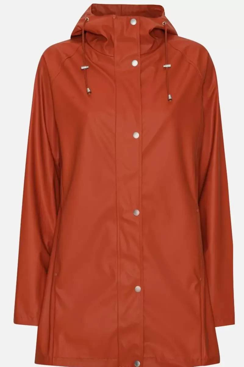 ILSE JACOBSEN Classic Raincoat In Brick