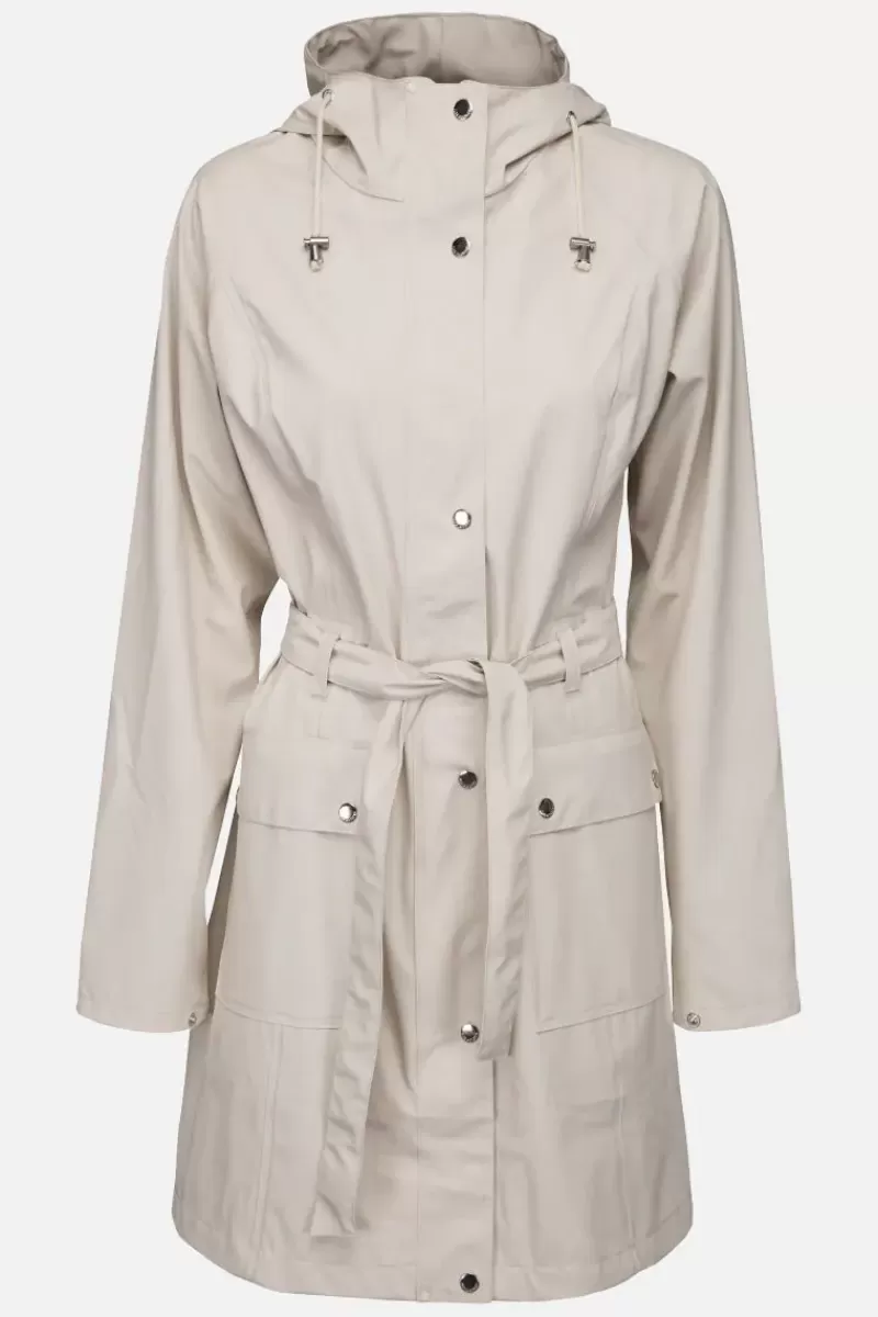 ILSE JACOBSEN Trench Raincoat In Milk