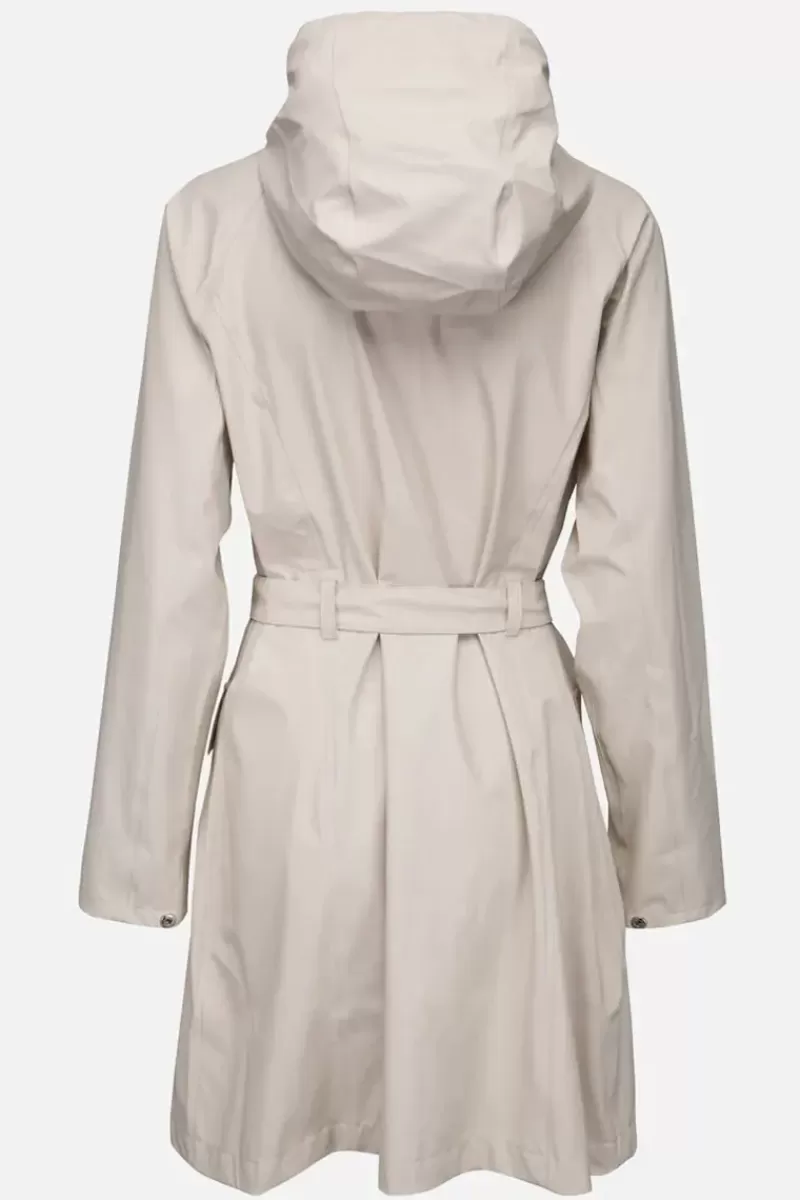 ILSE JACOBSEN Trench Raincoat In Milk