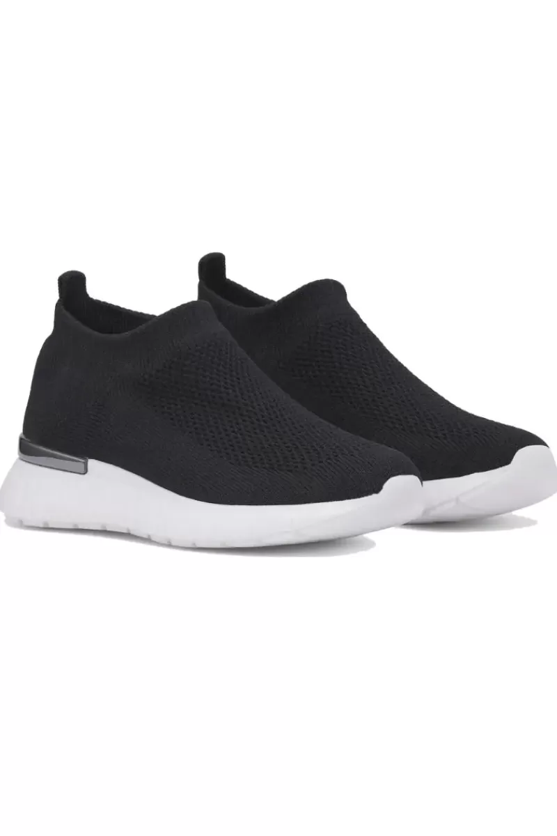 ILSE JACOBSEN Tulip Knitted Sneaker In Black