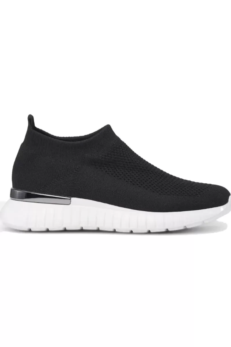 ILSE JACOBSEN Tulip Knitted Sneaker In Black