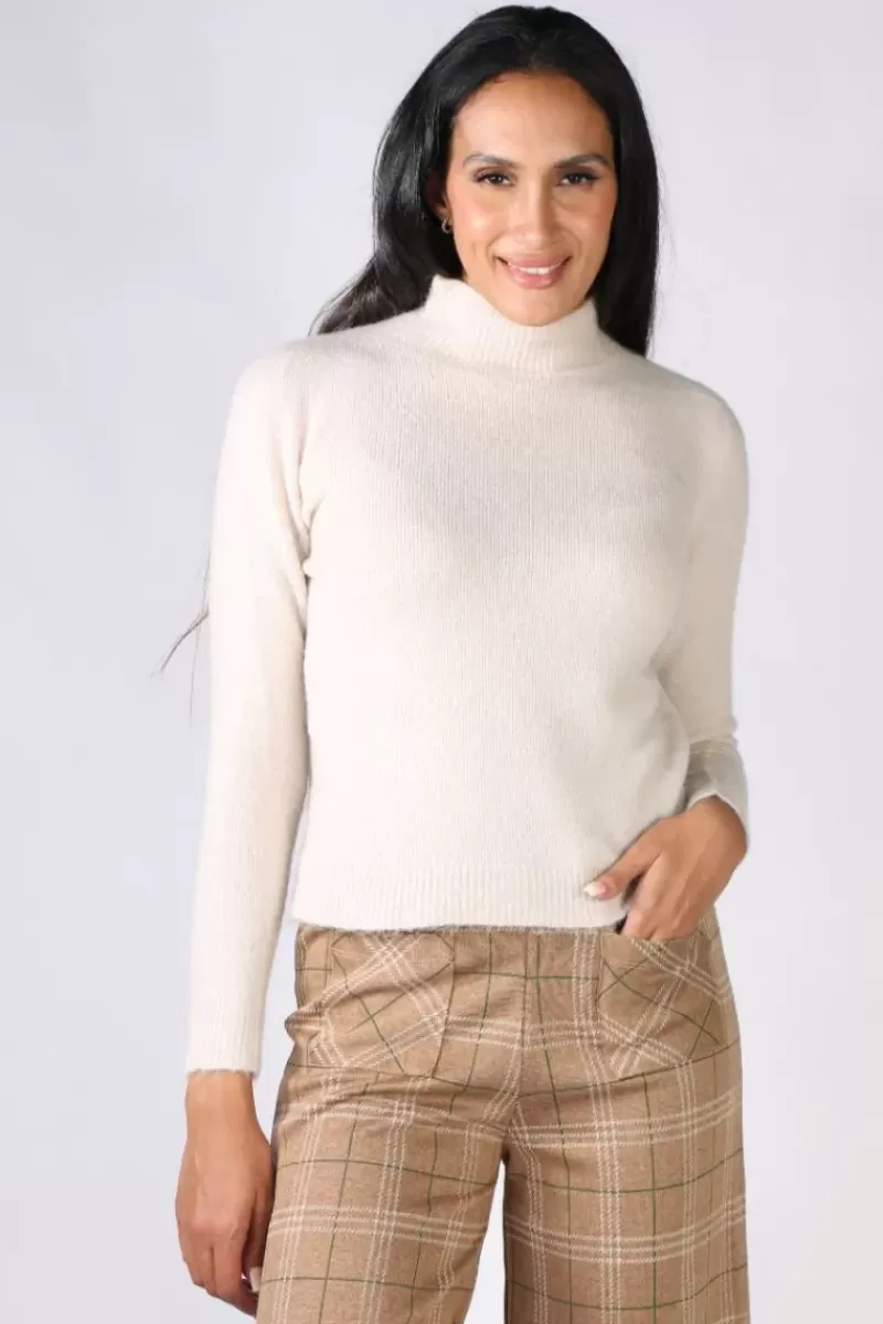 INDI AND COLD Indi & Cold Maeve Knit Jumper In Beige