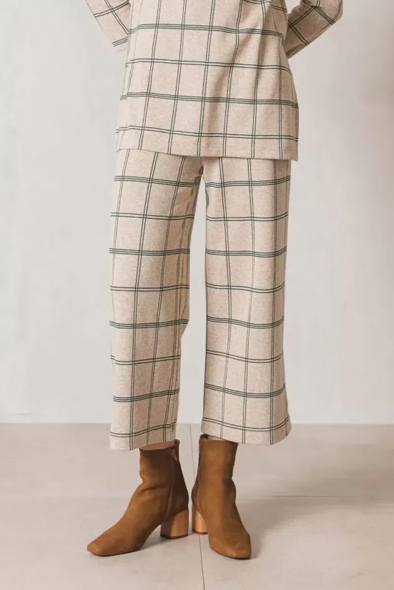 INDI AND COLD James Cropped Pant In Beige