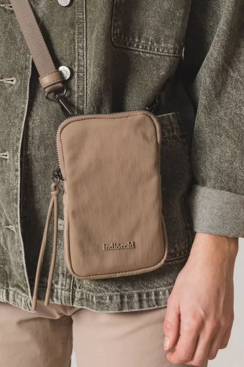 INDI AND COLD Mini Technical Bag In Beige