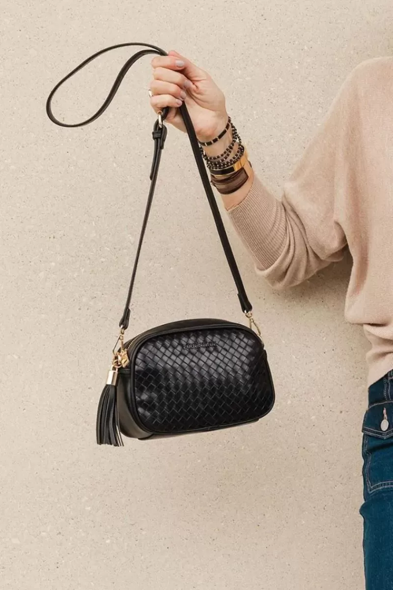 LOUENHIDE Jacinta Woven Bag By In Black