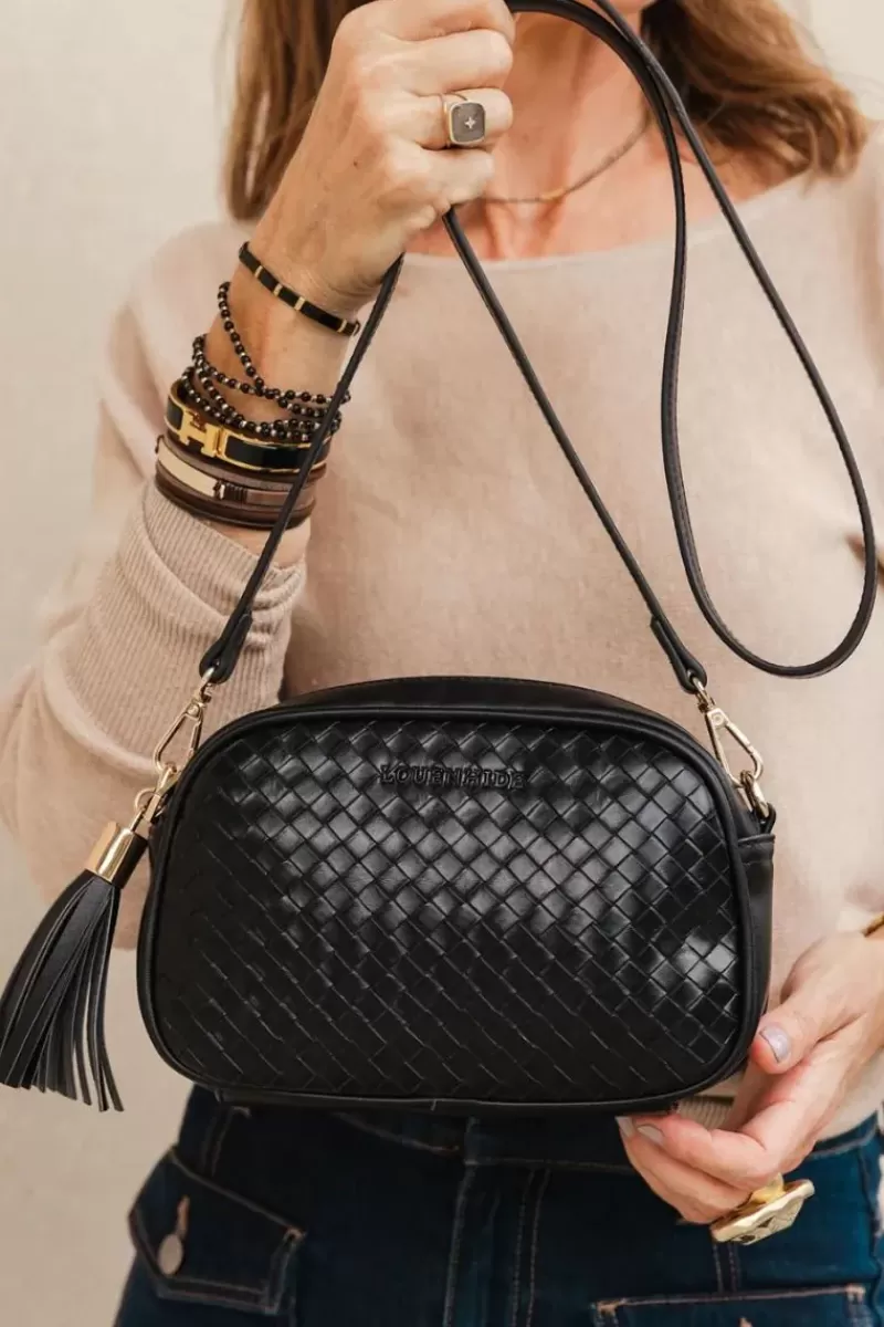 LOUENHIDE Jacinta Woven Bag By In Black