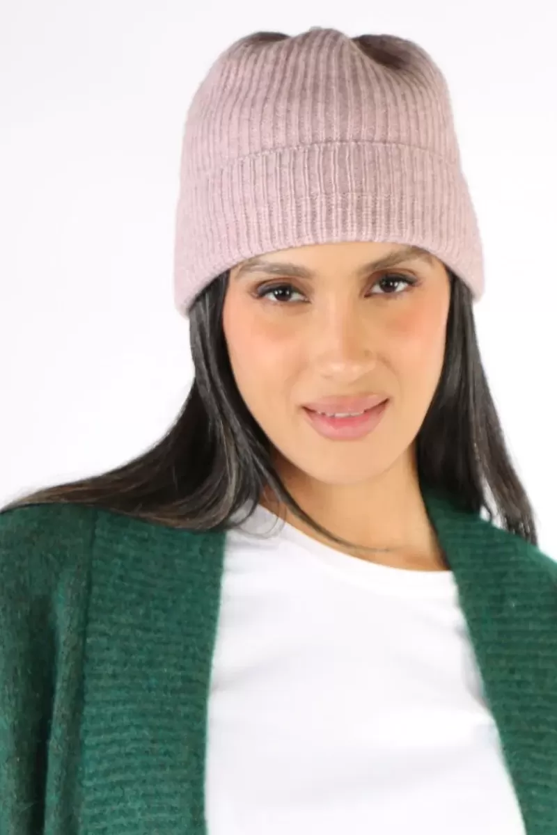 KAPEKA Slouch Beanie In Blush