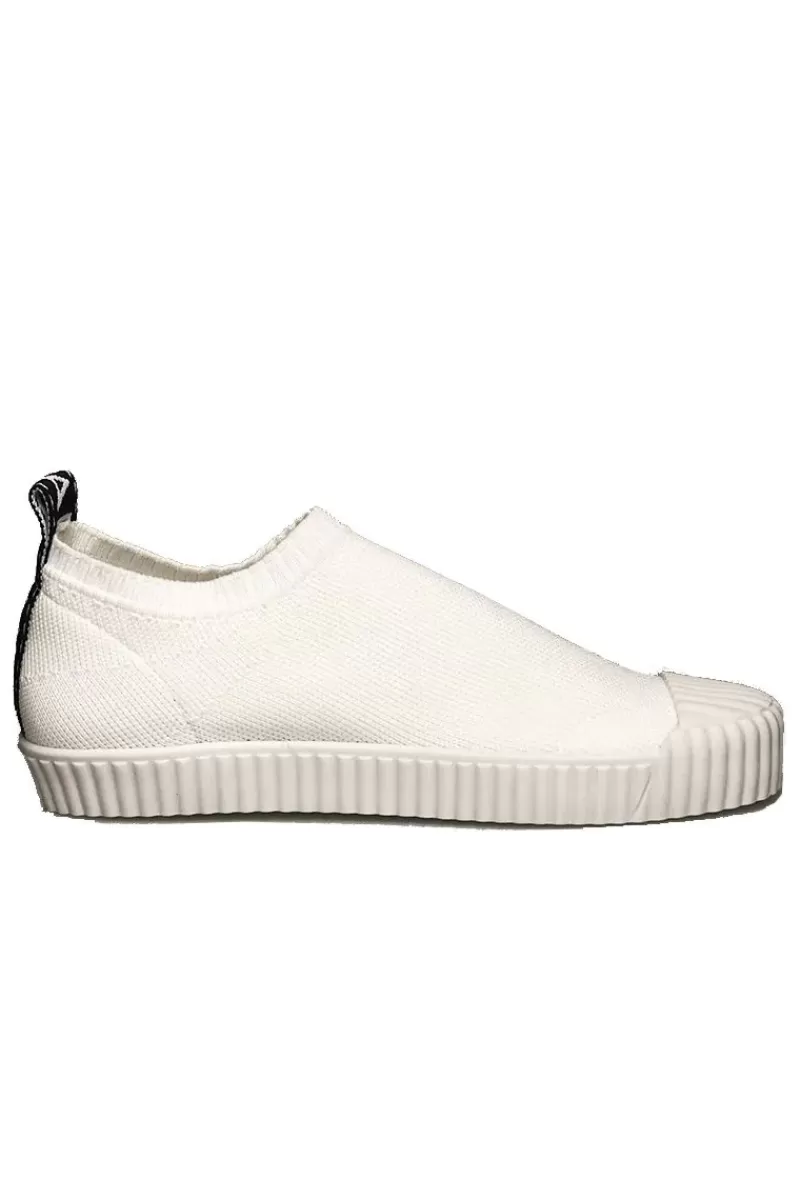 CARRANO Knitted Sand Shoe By In White