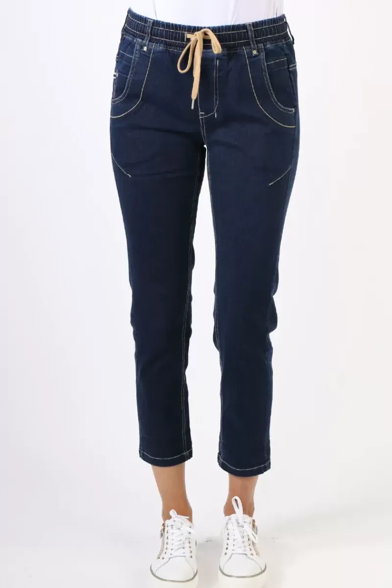 LANIA THE LABEL Lania Boyfriend Jean In Dark Denim