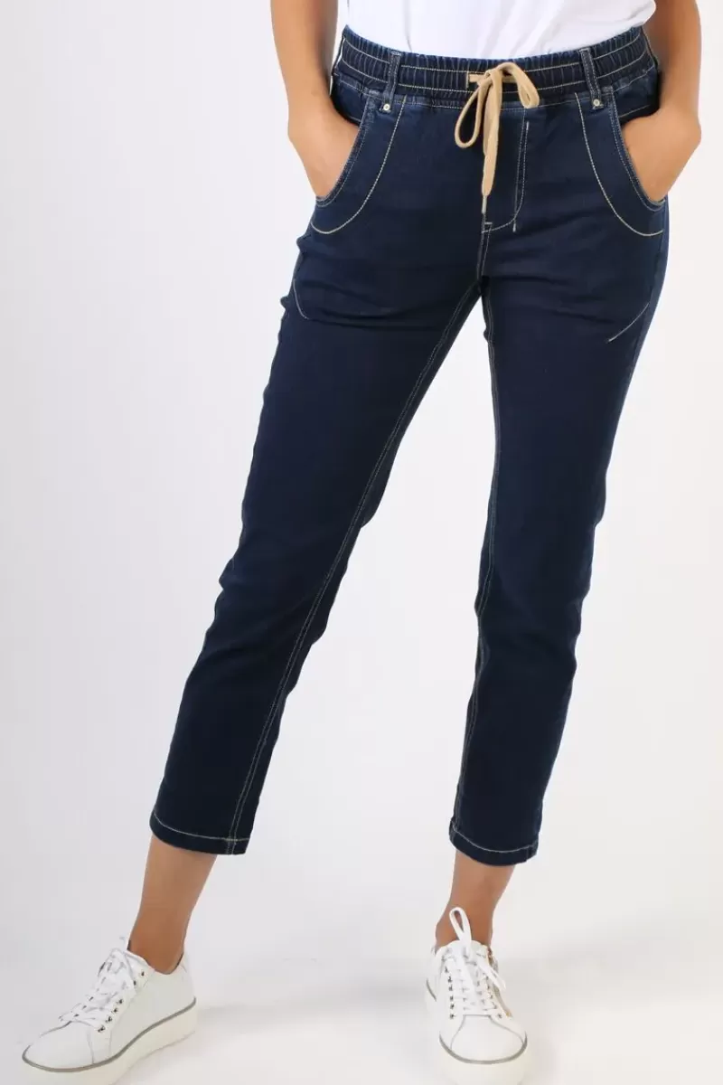 LANIA THE LABEL Lania Boyfriend Jean In Dark Denim