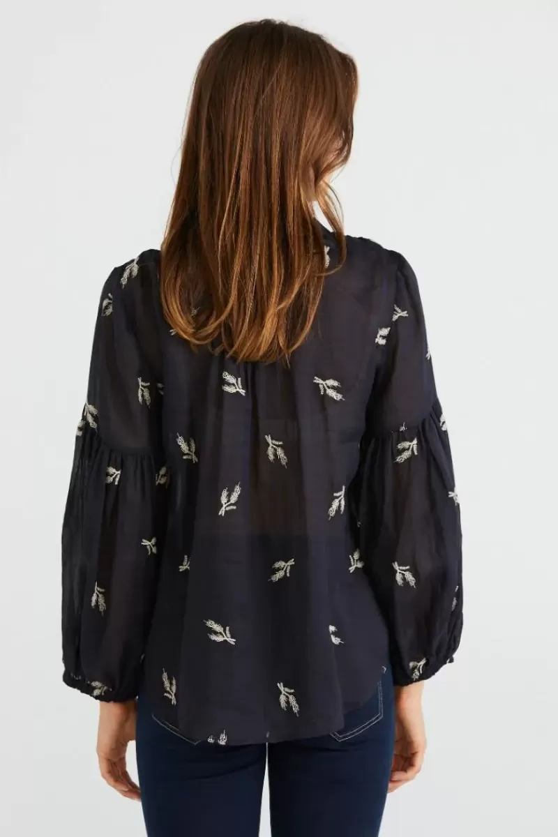 LANIA THE LABEL Lania Catalina Shirt In Navy