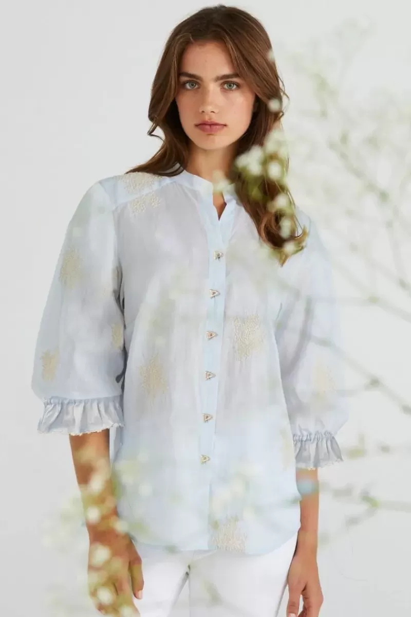 LANIA THE LABEL Lania Miley Shirt In Sky