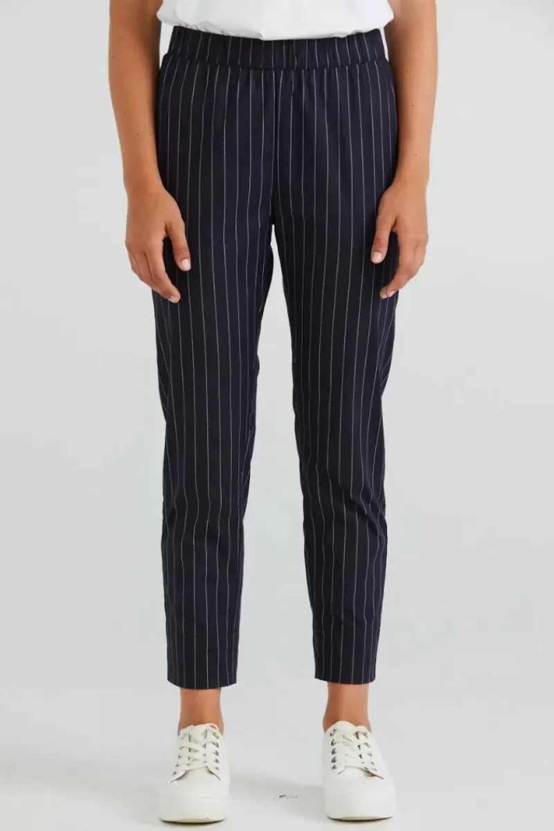 LANIA THE LABEL Lania Weave Pant In Navy